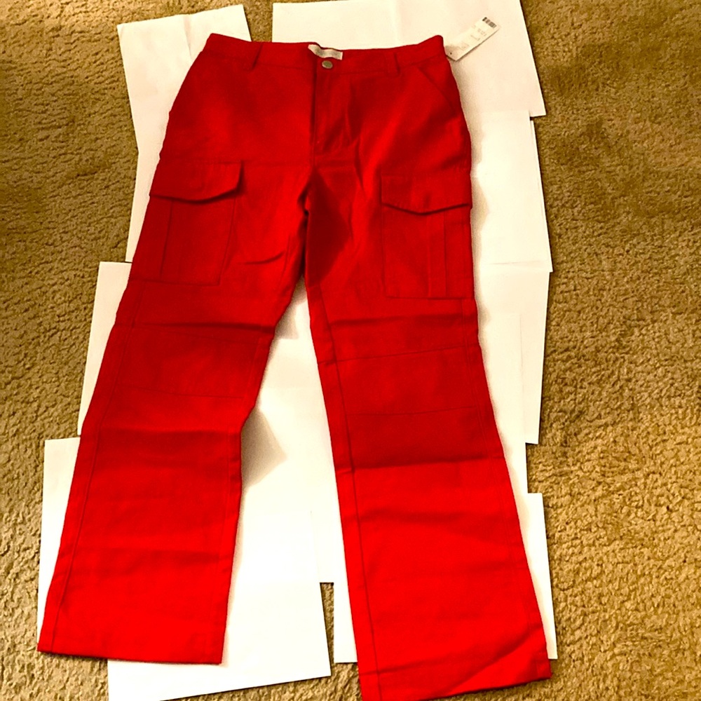 Red Cargo Pants